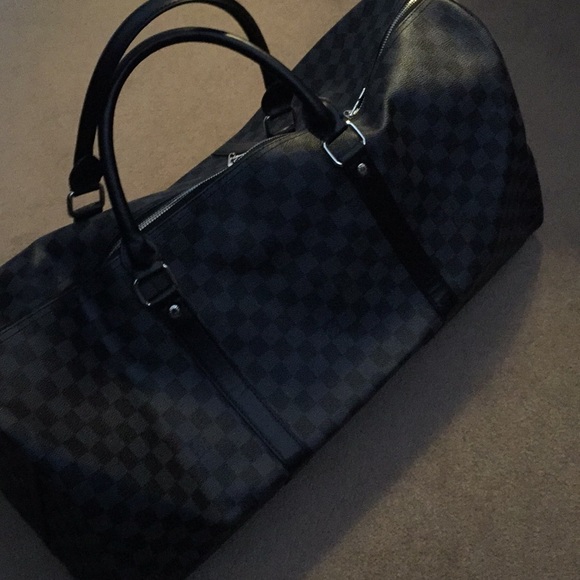lv travel bag black